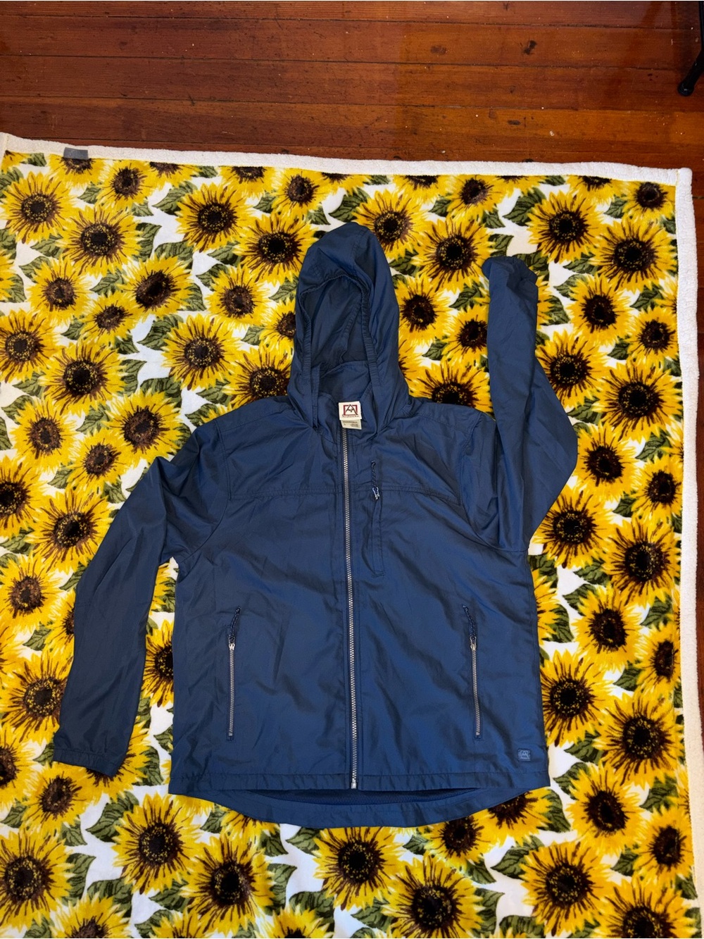 Men's Navy Hooded Lightweight Jacket